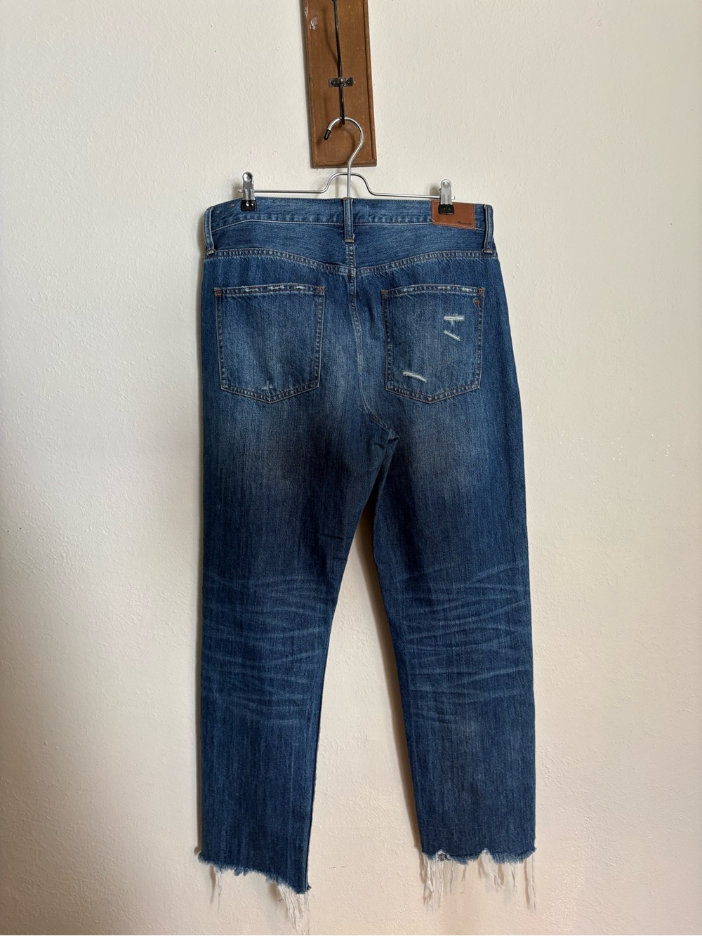Madewell The Perfect Summer Jean Size 32 Distressed Raw Hem - Picture 3 of 6